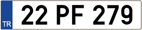 Trailer License Plate
